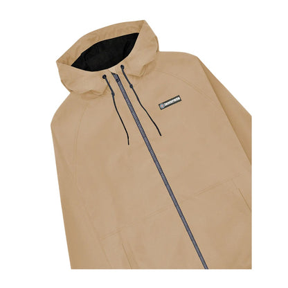 Stone - Side - Lambretta Mens Ripstop Hooded Jacket