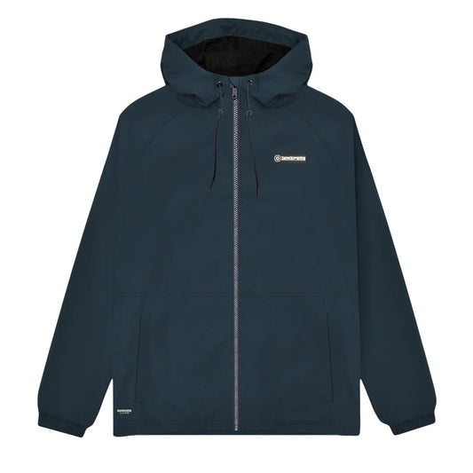 Navy - Front - Lambretta Mens Ripstop Hooded Jacket