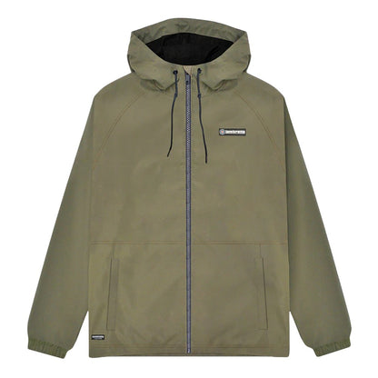 Khaki - Front - Lambretta Mens Ripstop Hooded Jacket