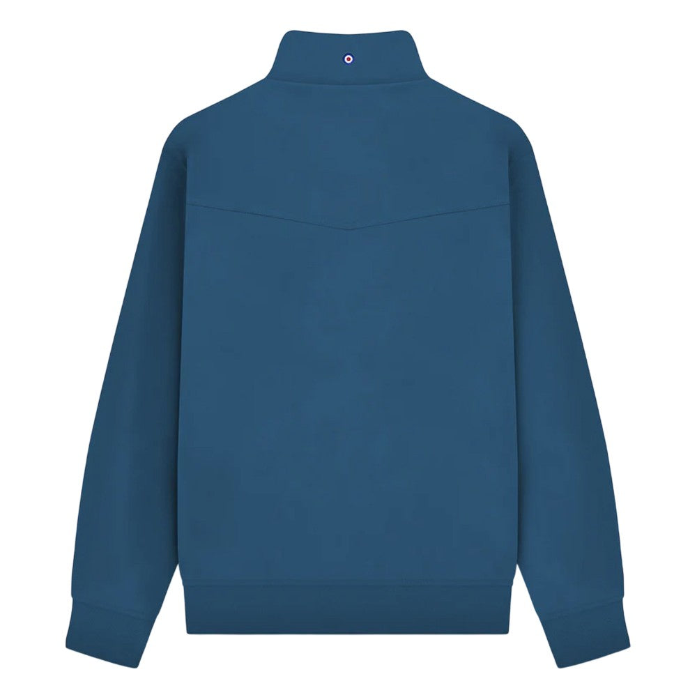 Dark Blue - Back - Lambretta Mens Target Shower Resistant Hoodie