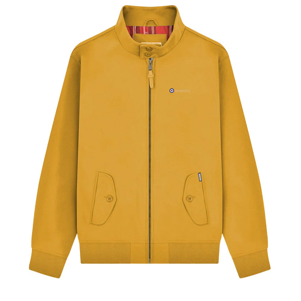 Tobacco - Front - Lambretta Mens Target Shower Resistant Hoodie