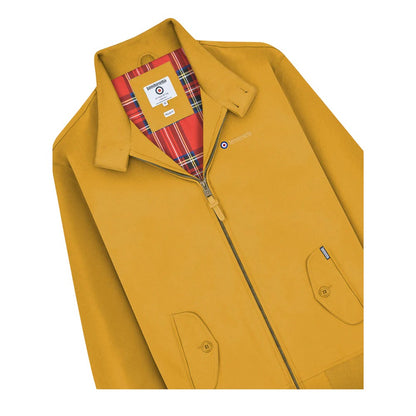Tobacco - Side - Lambretta Mens Target Shower Resistant Hoodie