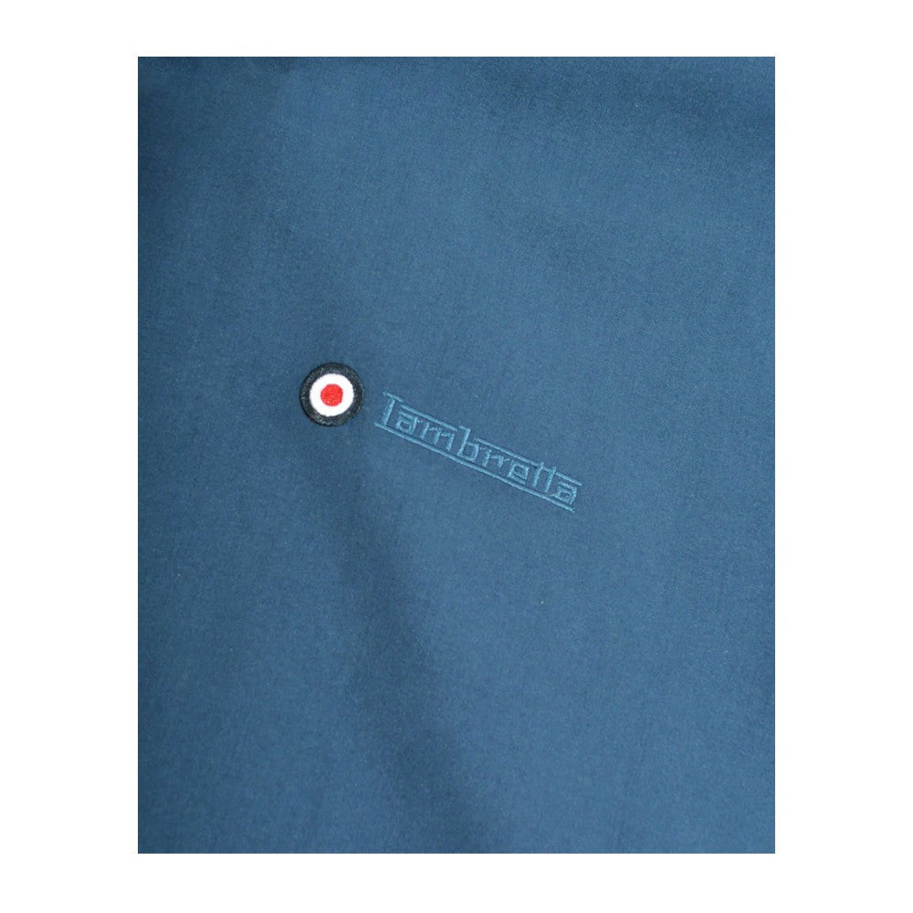 Dark Blue - Pack Shot - Lambretta Mens Target Shower Resistant Hoodie