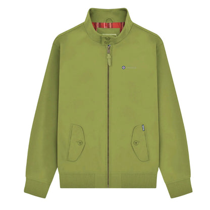 Olive - Front - Lambretta Mens Target Shower Resistant Hoodie