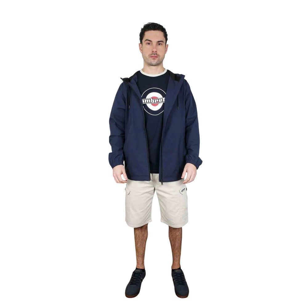 Oatmeal - Lifestyle - Lambretta Mens Rubberised Logo Cargo Shorts