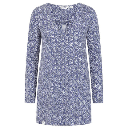 Twilight - Front - Lazy Jacks Womens-Ladies Mosaic Front Tie Tunic Top