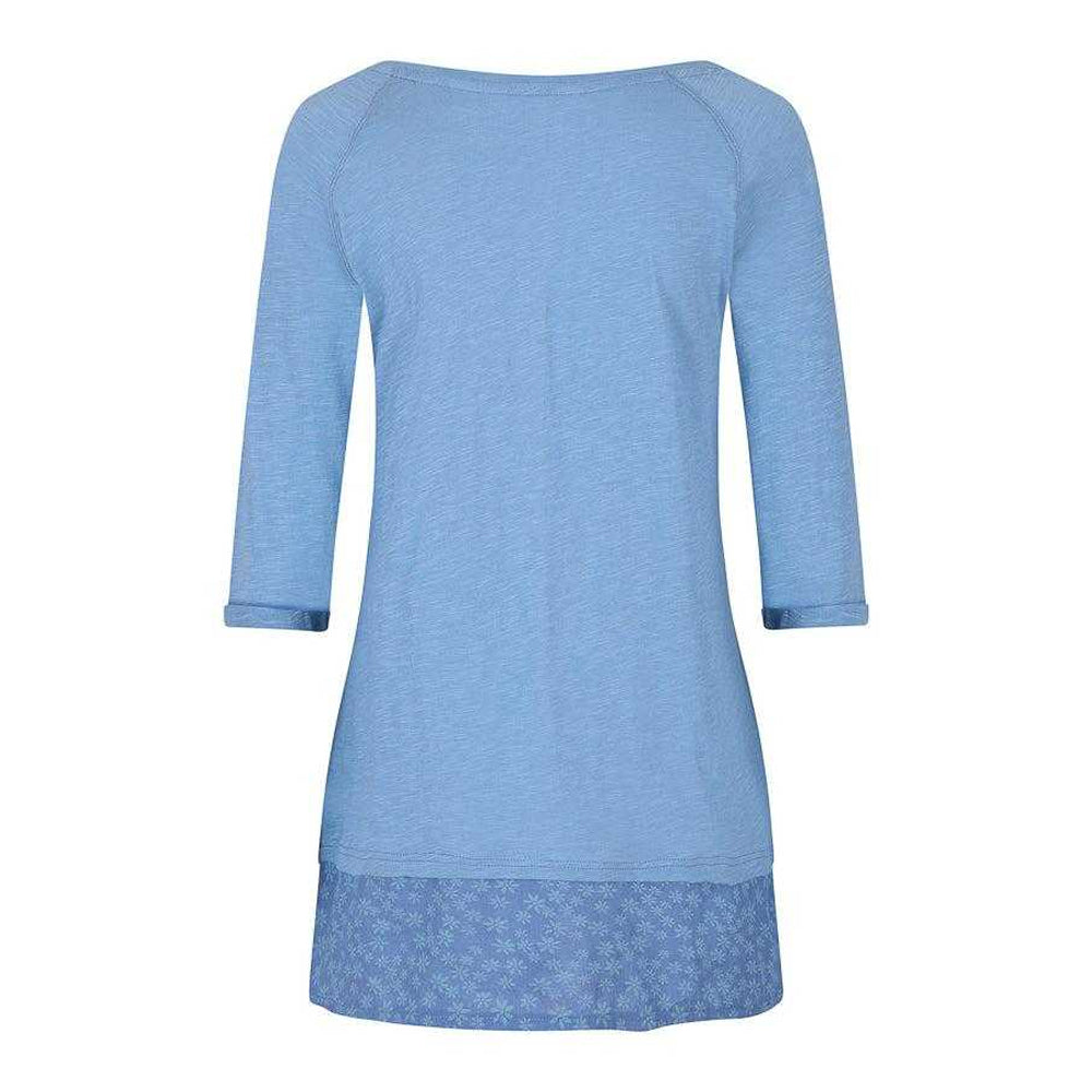Niagara Blue - Back - Lazy Jacks Womens-Ladies 3-4 Sleeve Tunic Top