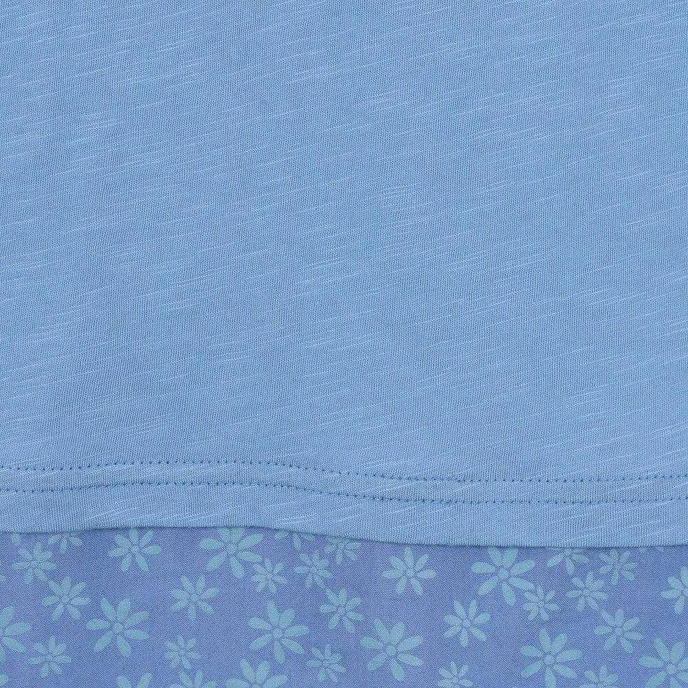 Niagara Blue - Side - Lazy Jacks Womens-Ladies 3-4 Sleeve Tunic Top