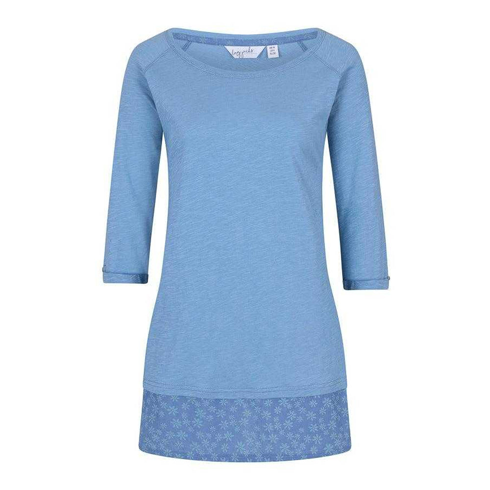 Niagara Blue - Front - Lazy Jacks Womens-Ladies 3-4 Sleeve Tunic Top