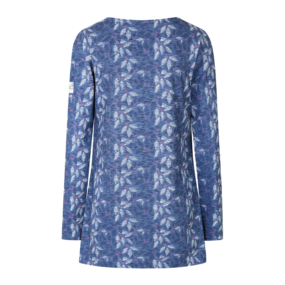 Willow - Back - Lazy Jacks Womens-Ladies Leaves Tunic Top