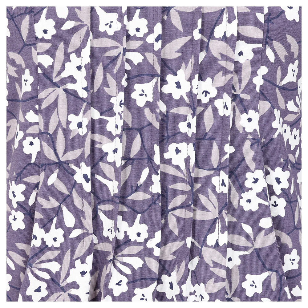 Purple - Side - Lazy Jacks Womens-Ladies Bellflowers Tunic Top