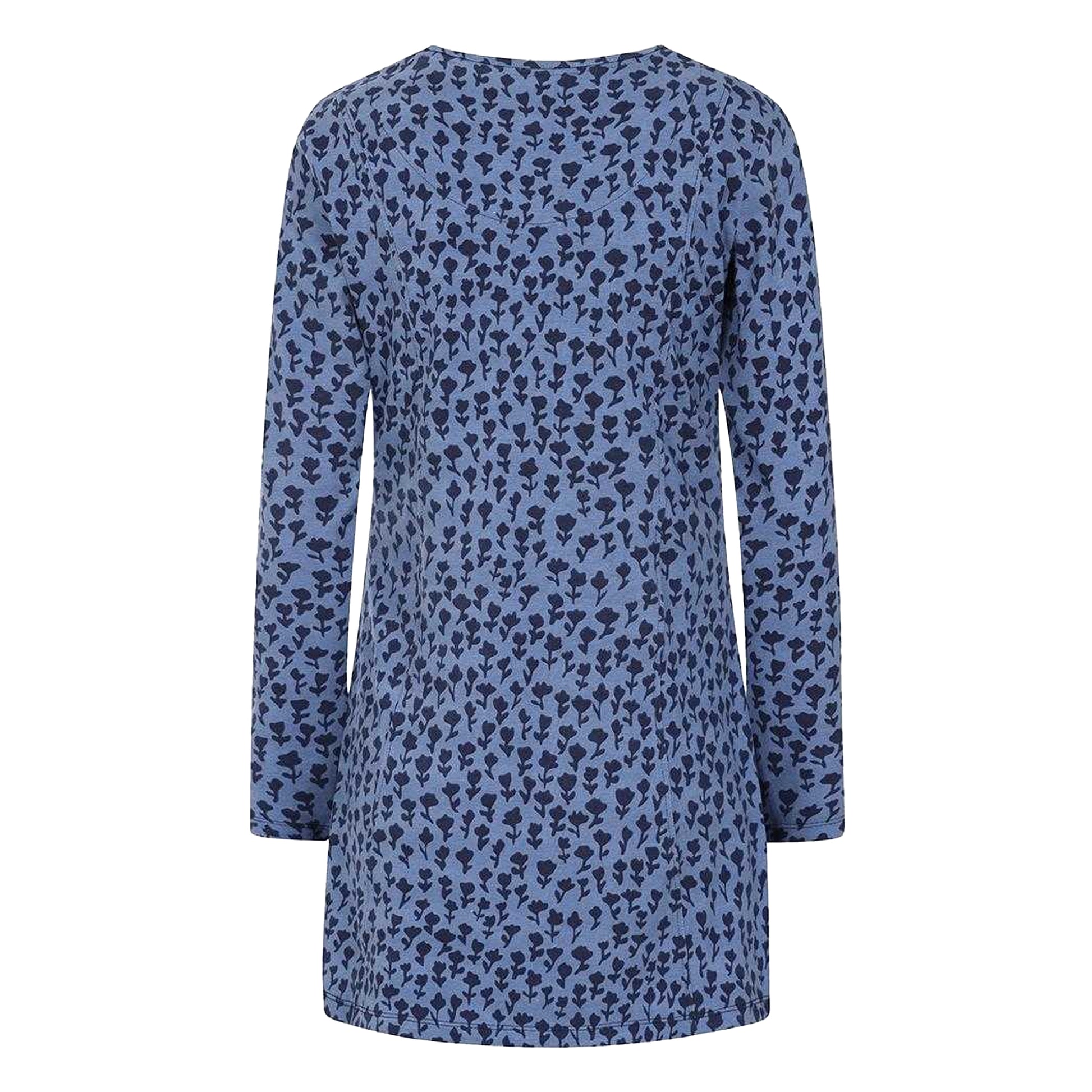 Blue - Back - Lazy Jacks Womens-Ladies Dandy Tunic Top