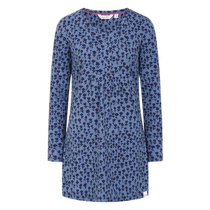 Blue - Front - Lazy Jacks Womens-Ladies Dandy Tunic Top