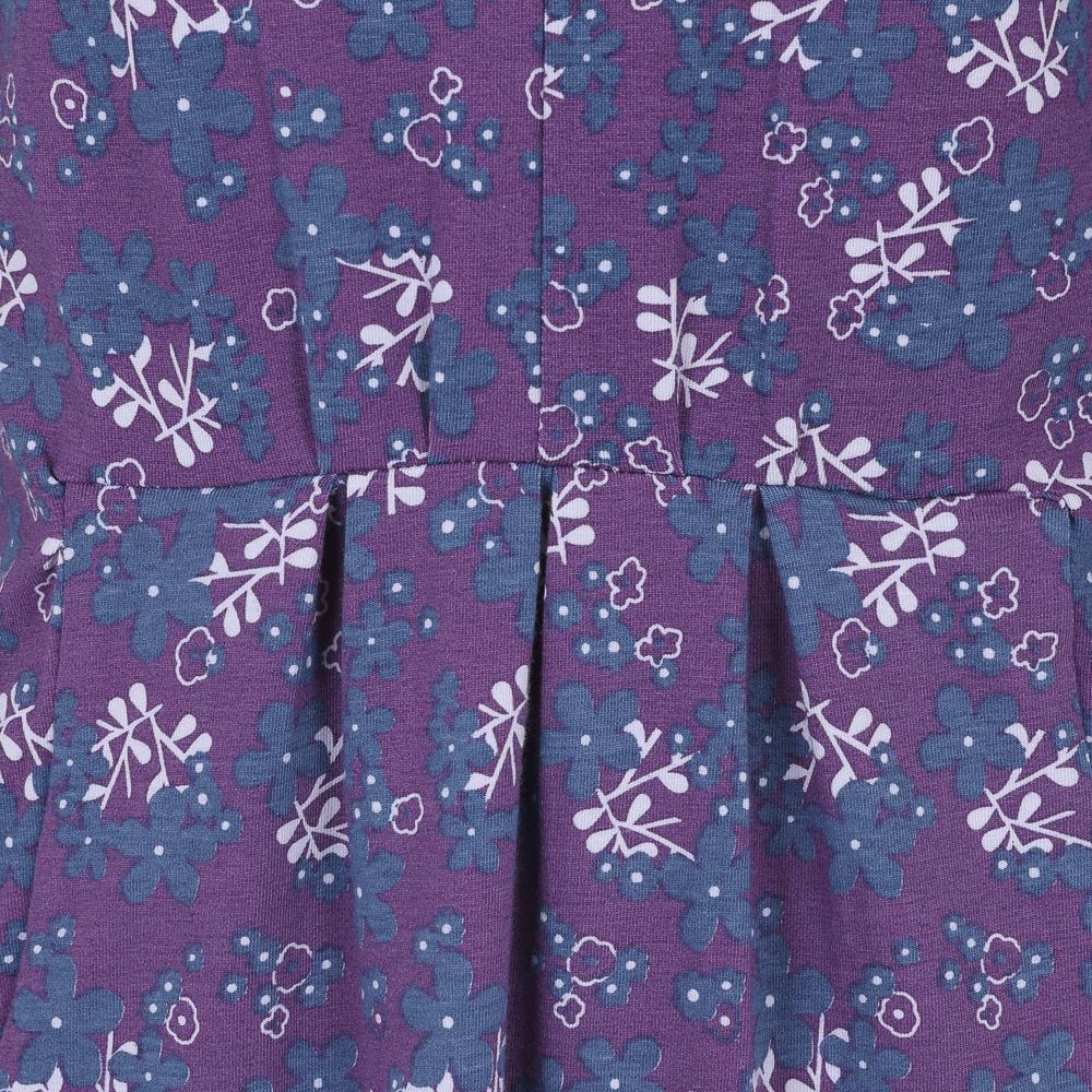 Purple - Side - Lazy Jacks Womens-Ladies Floral Tunic Top