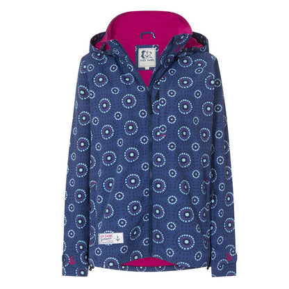 Blue-Pink - Front - Lazy Jacks Womens-Ladies Circle Waterproof Jacket