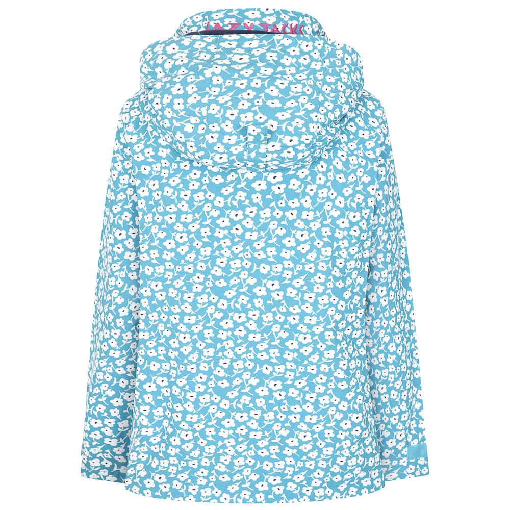 Sky Blue - Side - Lazy Jacks Womens-Ladies Buttercups Waterproof Jacket