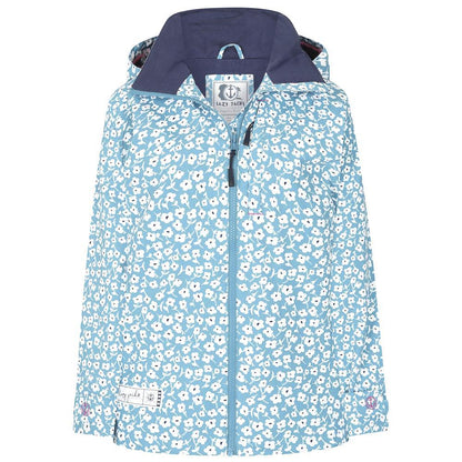 Sky Blue - Front - Lazy Jacks Womens-Ladies Buttercups Waterproof Jacket