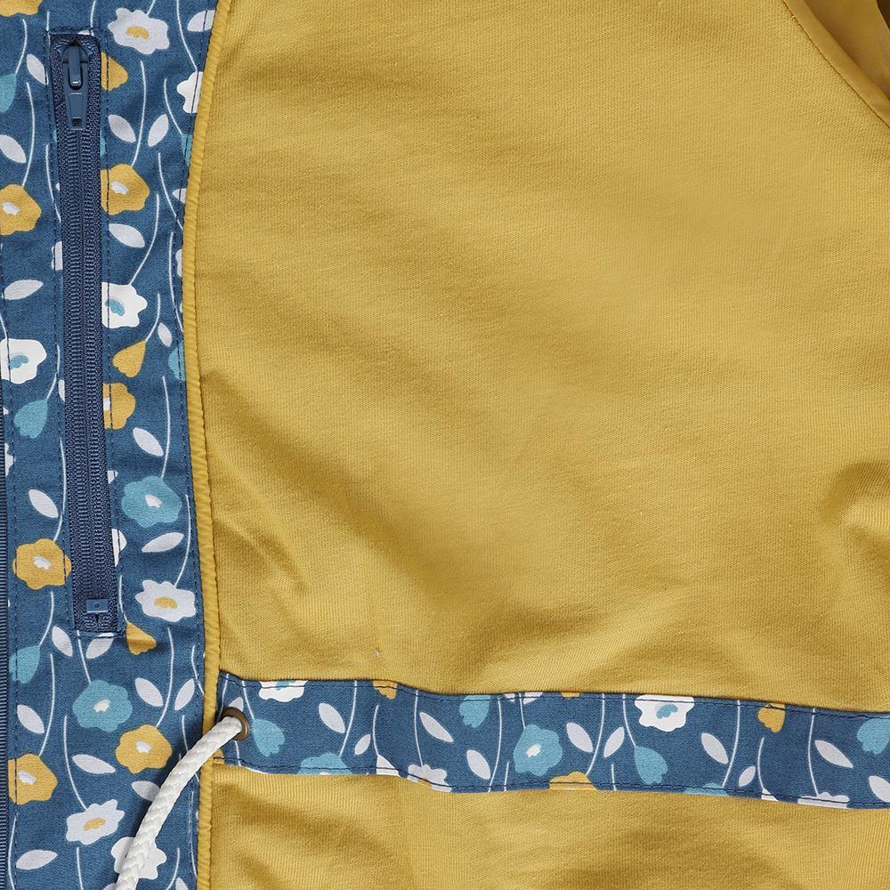 Teal - Side - Lazy Jacks Womens-Ladies Daisy Long Length Waterproof Jacket
