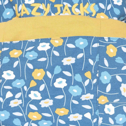 Teal - Lifestyle - Lazy Jacks Womens-Ladies Daisy Long Length Waterproof Jacket