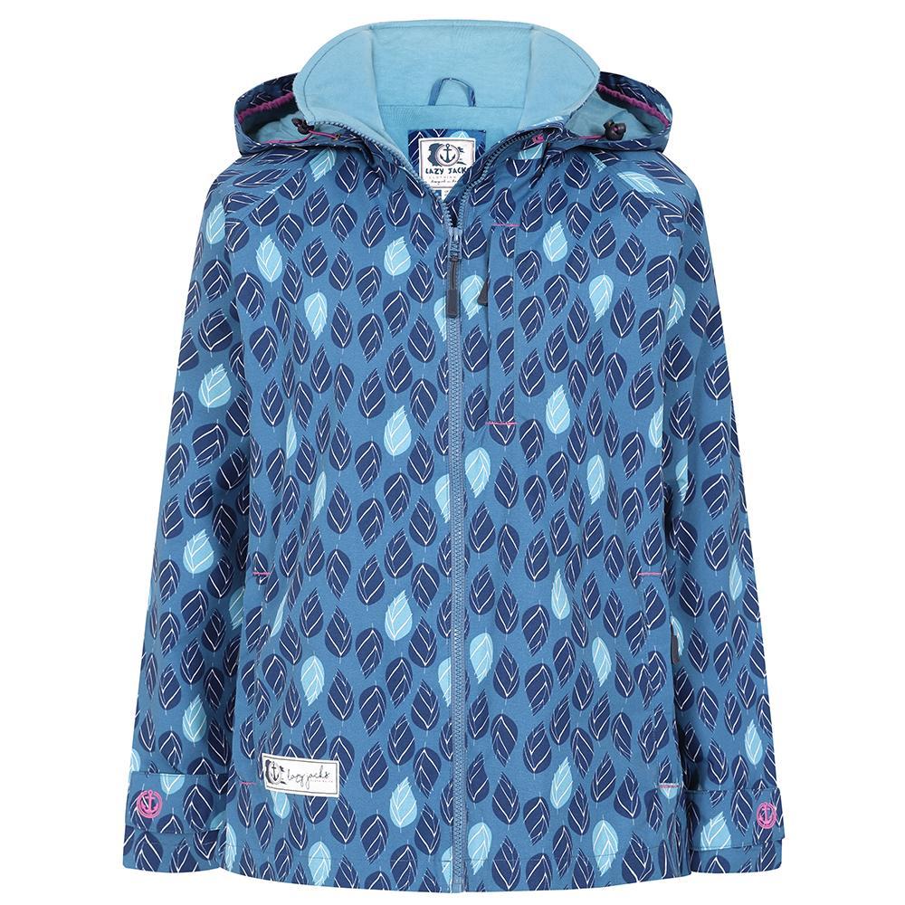 Blue - Front - Lazy Jacks Womens-Ladies Autumn Waterproof Jacket