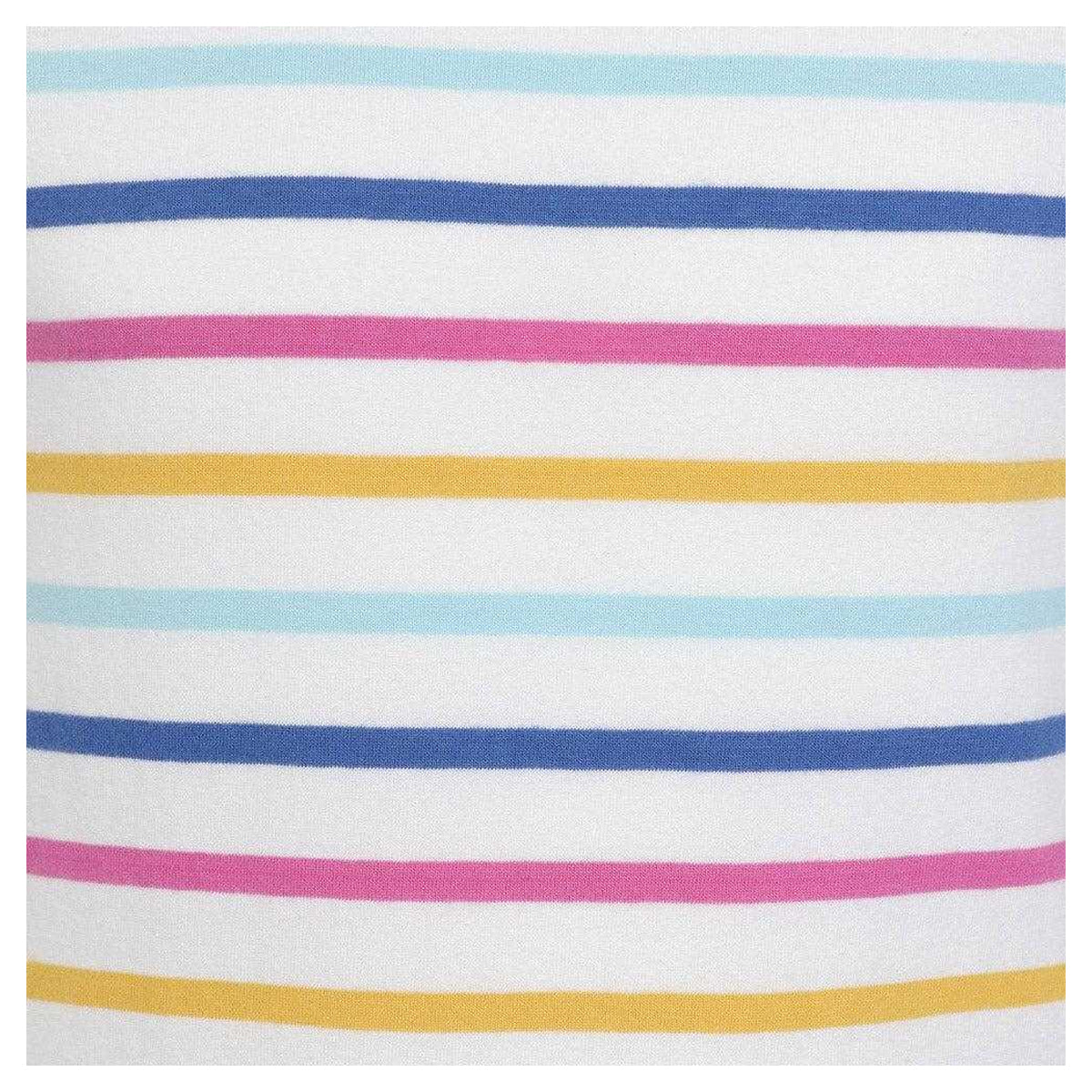 Orchid-Multicoloured - Back - Lazy Jacks Girls Striped Breton Long-Sleeved T-Shirt