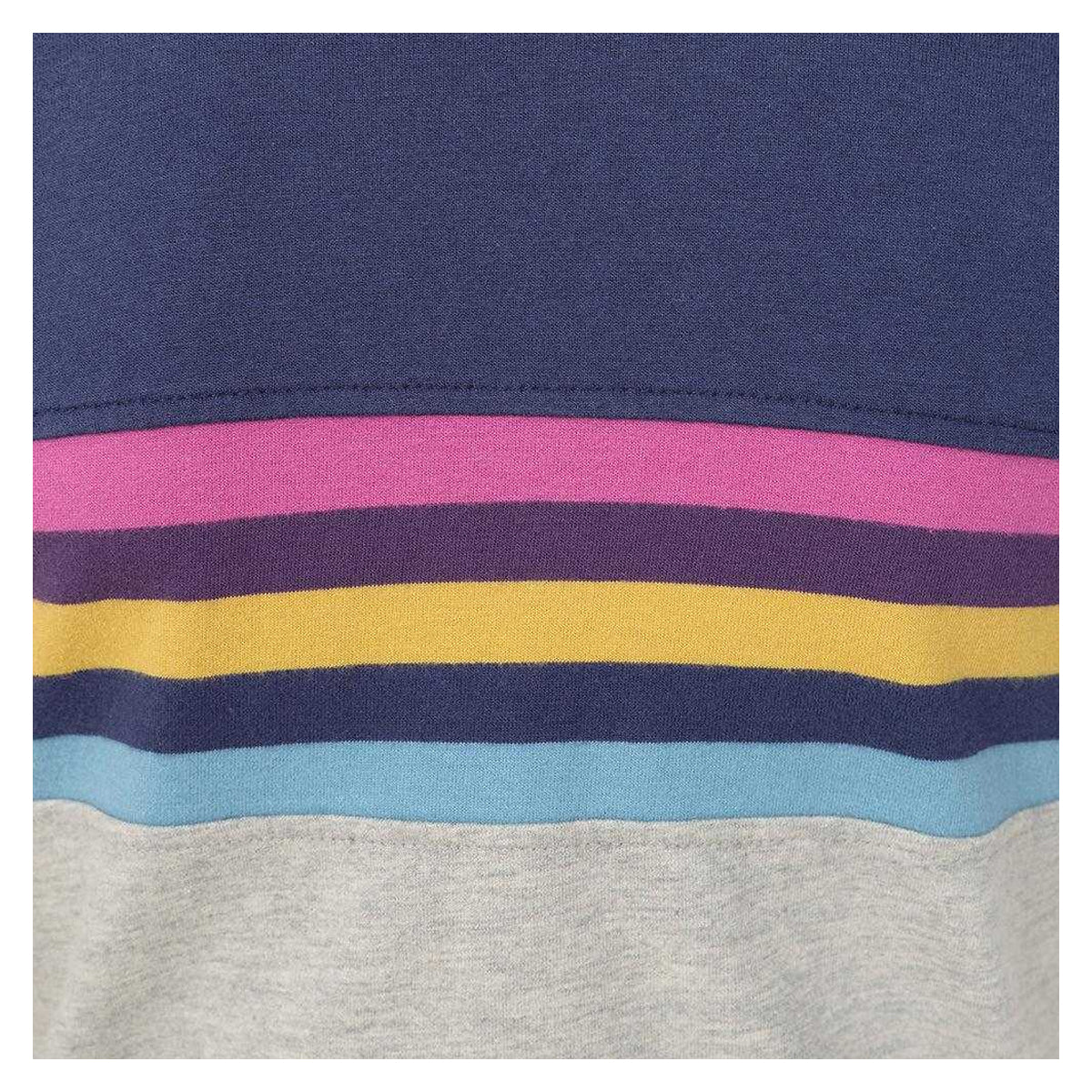 Grey Marl - Side - Lazy Jacks Girls Striped Breton Long-Sleeved T-Shirt