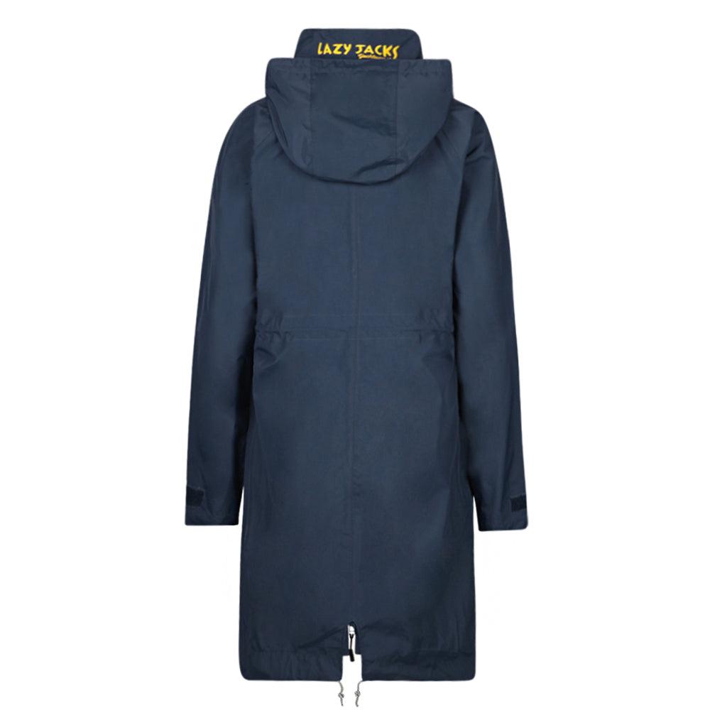 Marine - Back - Lazy Jacks Womens-Ladies Long Length Waterproof Jacket