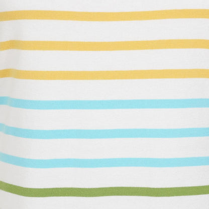 Rainbow - Side - Lazy Jacks Womens-Ladies Striped T-Shirt Dress