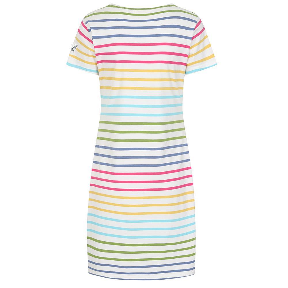 Rainbow - Lifestyle - Lazy Jacks Womens-Ladies Striped T-Shirt Dress