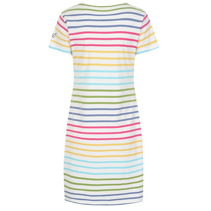 Rainbow - Lifestyle - Lazy Jacks Womens-Ladies Striped T-Shirt Dress