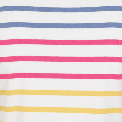 Rainbow - Pack Shot - Lazy Jacks Womens-Ladies Striped T-Shirt Dress
