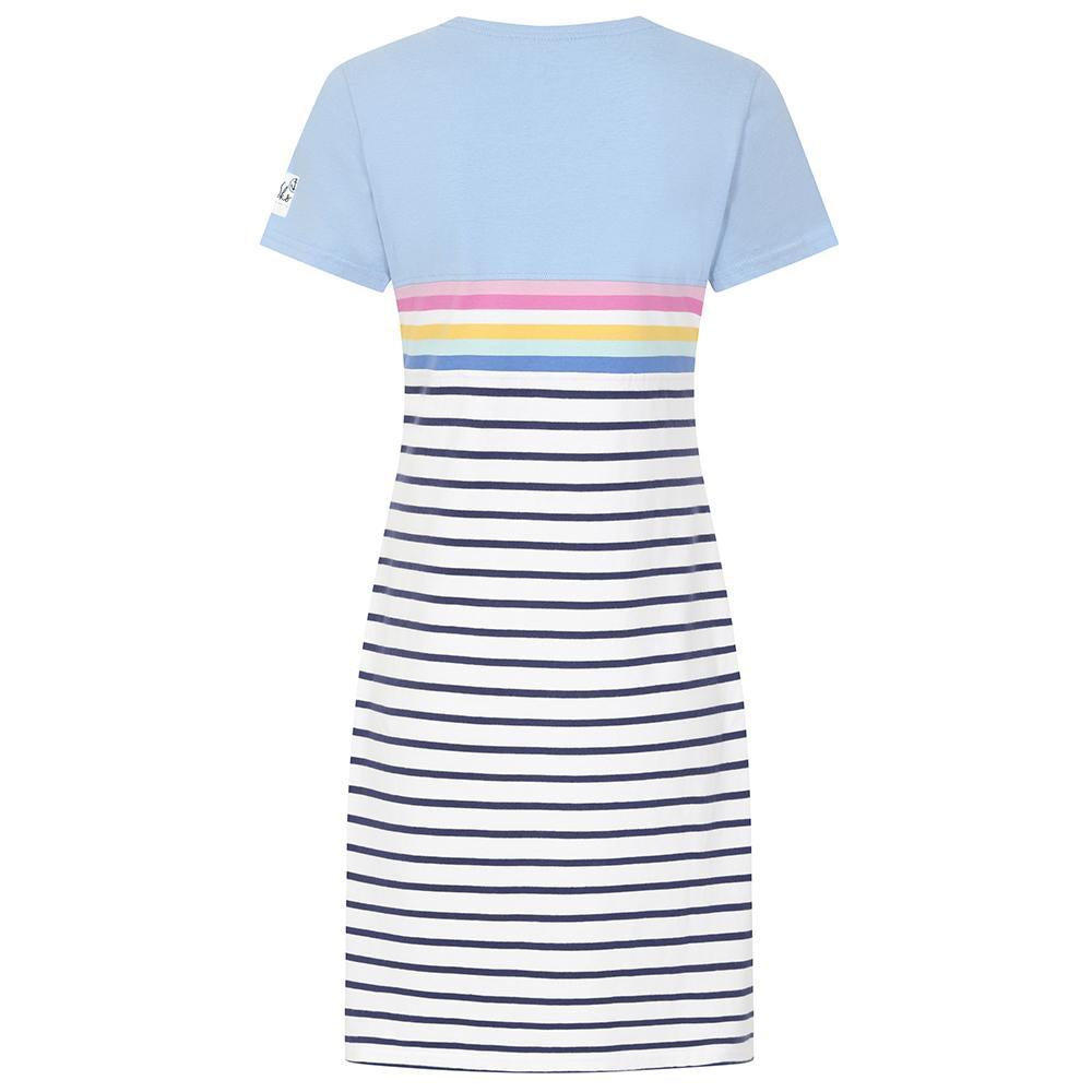 Sky - Lifestyle - Lazy Jacks Womens-Ladies Striped T-Shirt Dress