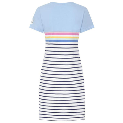 Sky - Lifestyle - Lazy Jacks Womens-Ladies Striped T-Shirt Dress