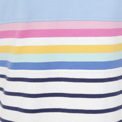 Sky - Pack Shot - Lazy Jacks Womens-Ladies Striped T-Shirt Dress