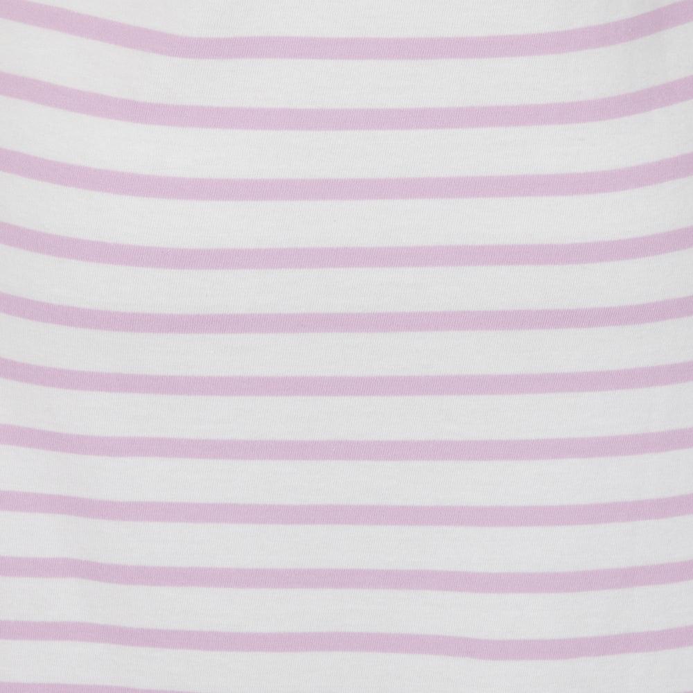 Chalk Pink - Lifestyle - Lazy Jacks Womens-Ladies Striped T-Shirt Dress