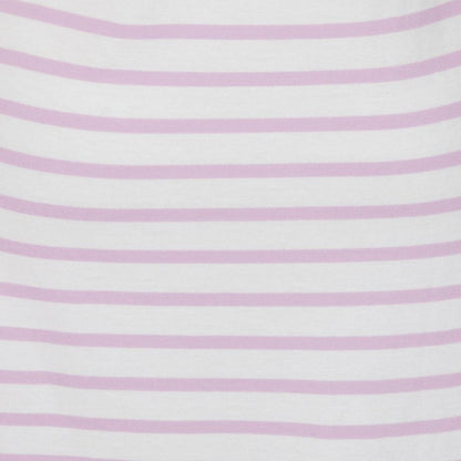 Chalk Pink - Lifestyle - Lazy Jacks Womens-Ladies Striped T-Shirt Dress