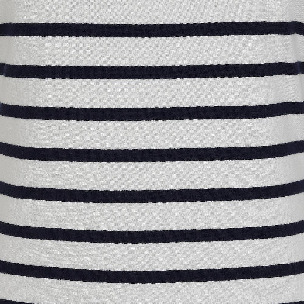 Marine - Side - Lazy Jacks Womens-Ladies Striped T-Shirt Dress