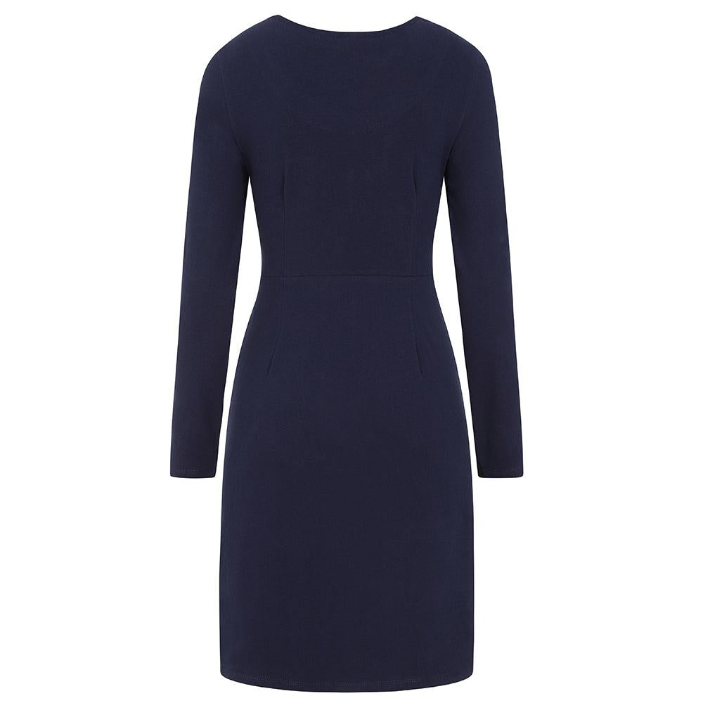 Marine - Lifestyle - Lazy Jacks Womens-Ladies Pocket Long-Sleeved Dress