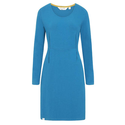 Peacock - Back - Lazy Jacks Womens-Ladies Long-Sleeved Dress