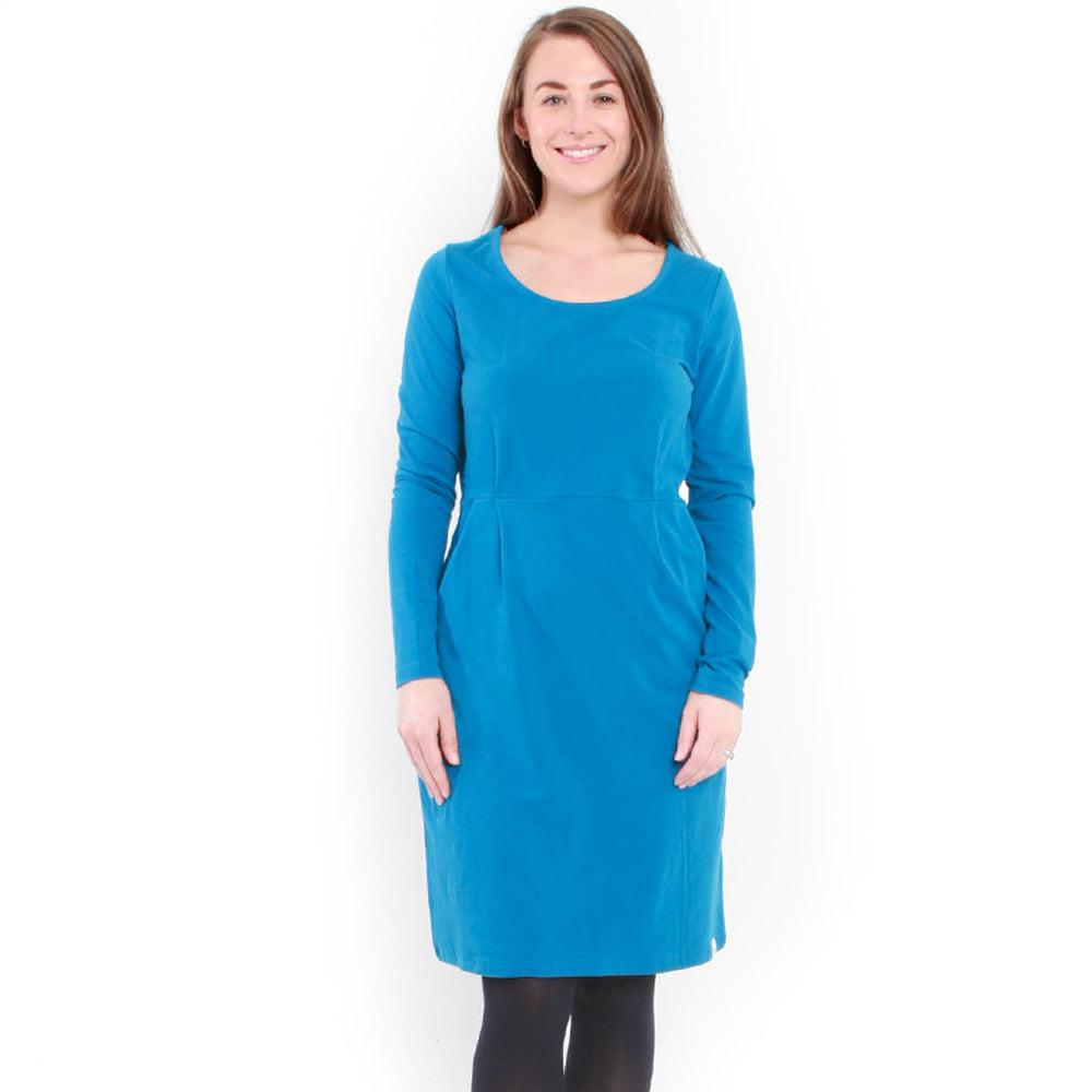 Peacock - Front - Lazy Jacks Womens-Ladies Long-Sleeved Dress