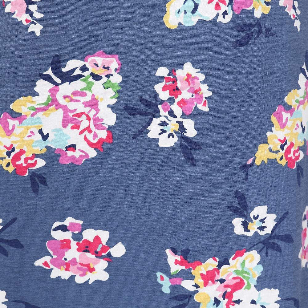Marine-Marine - Side - Lazy Jacks Womens-Ladies Wildflower T-Shirt Dress