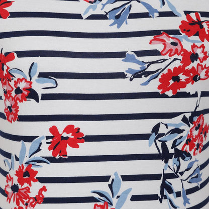 Red - Side - Lazy Jacks Womens-Ladies Meadow T-Shirt Dress