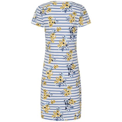 Blue - Lifestyle - Lazy Jacks Womens-Ladies Meadow T-Shirt Dress