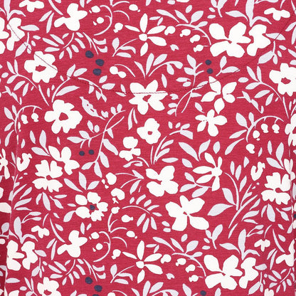Red-White - Pack Shot - Lazy Jacks Womens-Ladies Petal Long-Sleeved Dress