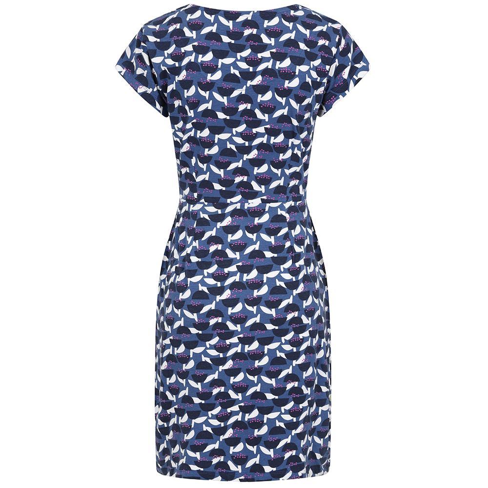 Blue - Close up - Lazy Jacks Womens-Ladies Stem Capped Sleeved Dress