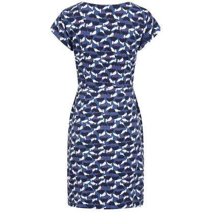 Blue - Close up - Lazy Jacks Womens-Ladies Stem Capped Sleeved Dress
