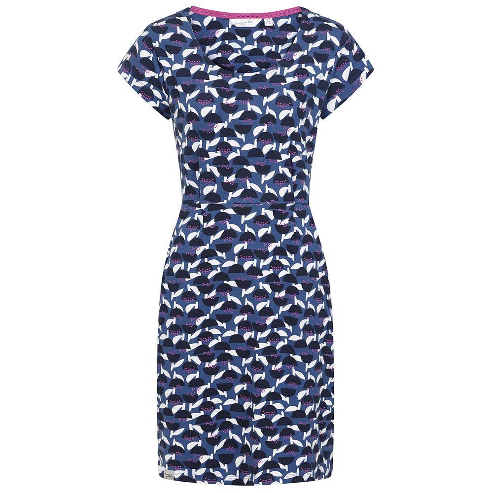 Blue - Front - Lazy Jacks Womens-Ladies Stem Capped Sleeved Dress