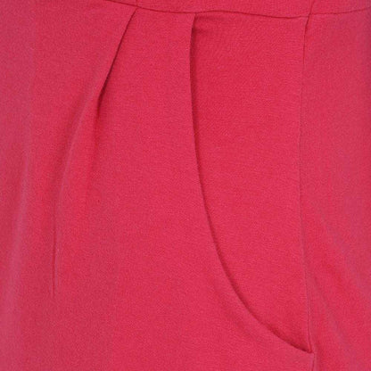 Watermelon - Side - Lazy Jacks Womens-Ladies Plain Capped Sleeved Dress