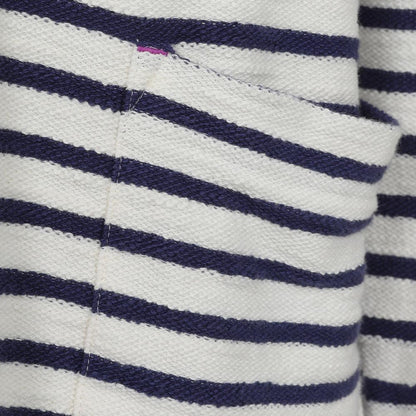 Ivory - Side - Lazy Jacks Womens-Ladies Striped Sweatshirt