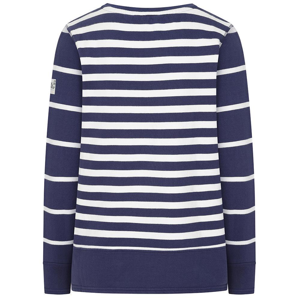Twilight - Back - Lazy Jacks Womens-Ladies Striped Crew Neck Sweatshirt